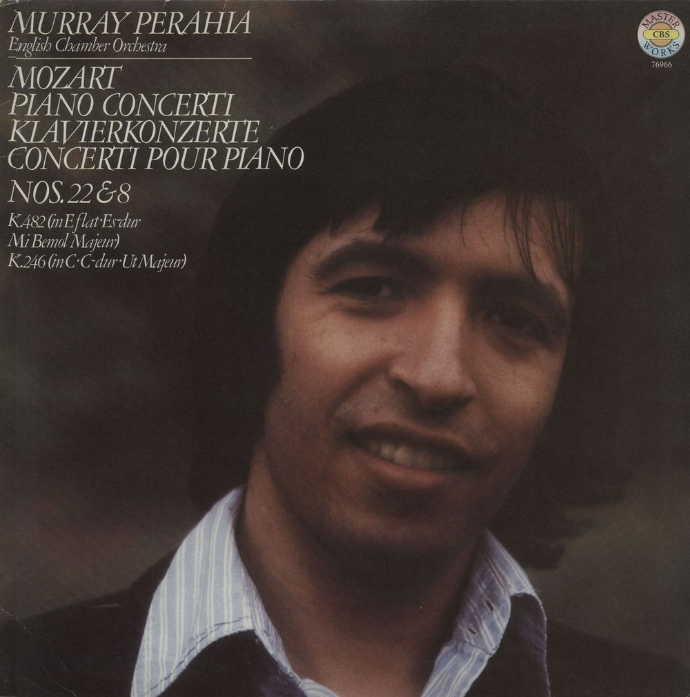 Murray Perahia Mozart: Piano Concerti Nos.22 & 8 UK vinyl LP album (LP record) 76966