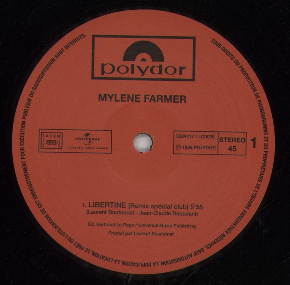 Mylene Farmer Libertine - Remix Club French 12" vinyl single (12 inch record / Maxi-single) MYL12LI846708