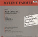 Mylene Farmer Plus Grandir French 12" vinyl single (12 inch record / Maxi-single) 600753801932