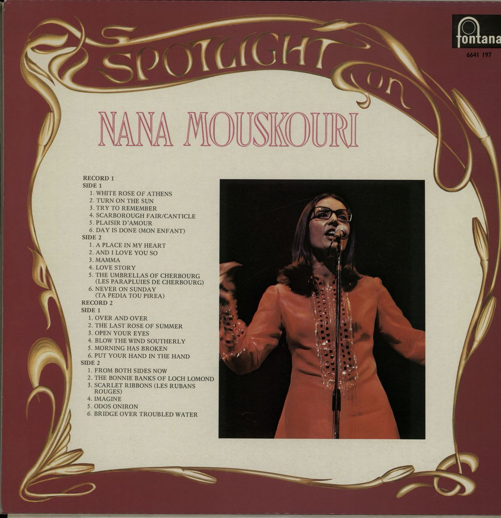 Nana Mouskouri Spotlight On Nana Mouskouri UK 2-LP vinyl record set (Double LP Album) NNM2LSP653074