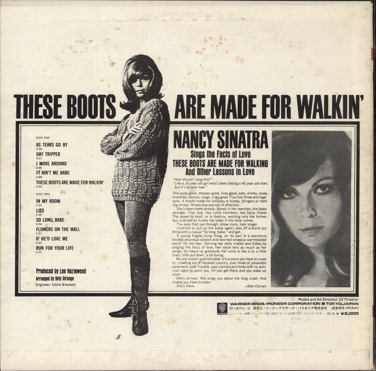 Nancy Sinatra Boots Japanese Vinyl LP — RareVinyl.com