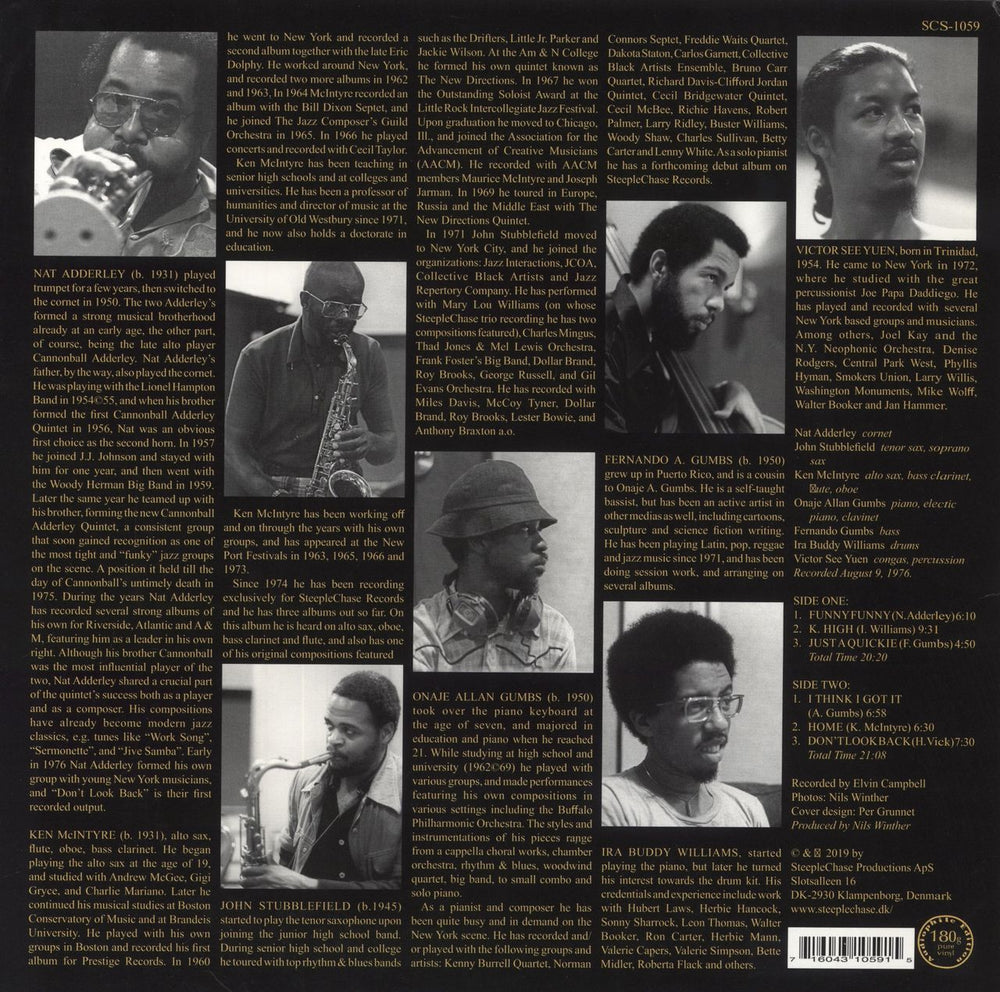 Nat Adderley Don't Look Back - 180gm Danish vinyl LP album (LP record)