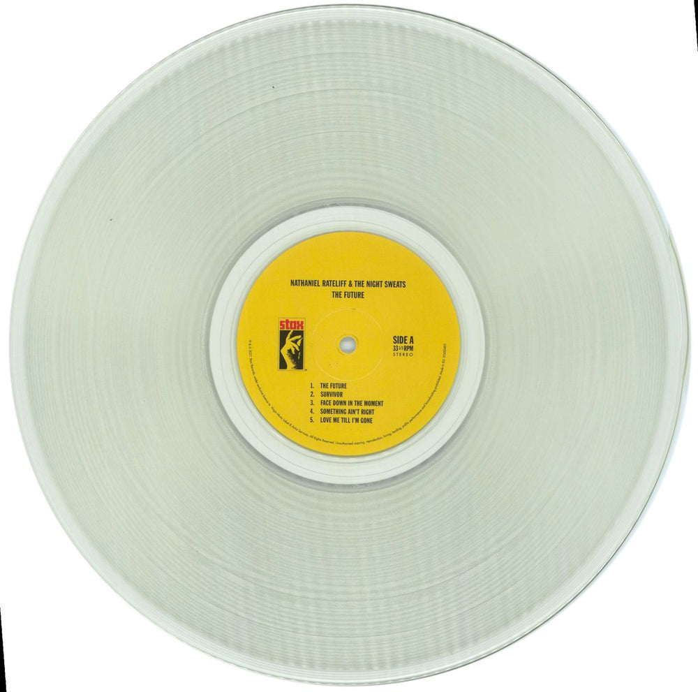 Nathaniel Rateliff & The Night Sweats The Future - 180g Clear Vinyl UK vinyl LP album (LP record) 3CWLPTH870204