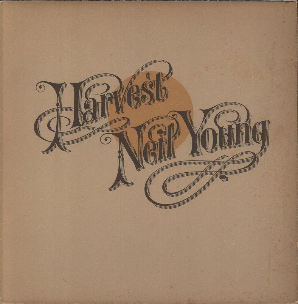 Neil Young Harvest - 1st - Complete - VG UK vinyl LP album (LP record) K54005