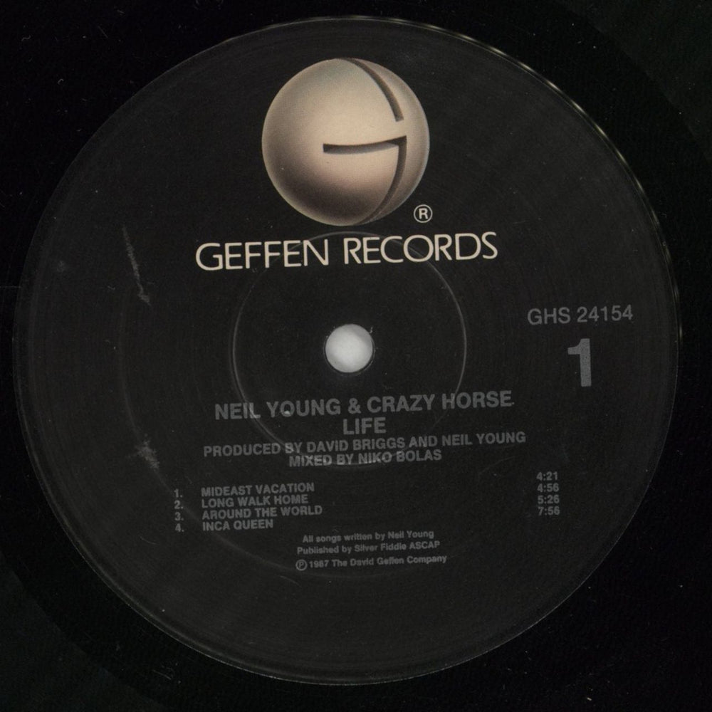 Neil Young Life US vinyl LP album (LP record) YOULPLI867911