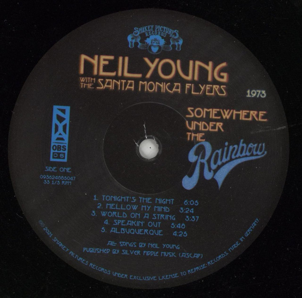 Neil Young Somewhere Under The Rainbow [Nov. 5. 1973] UK 2-LP vinyl record set (Double LP Album) YOU2LSO867048