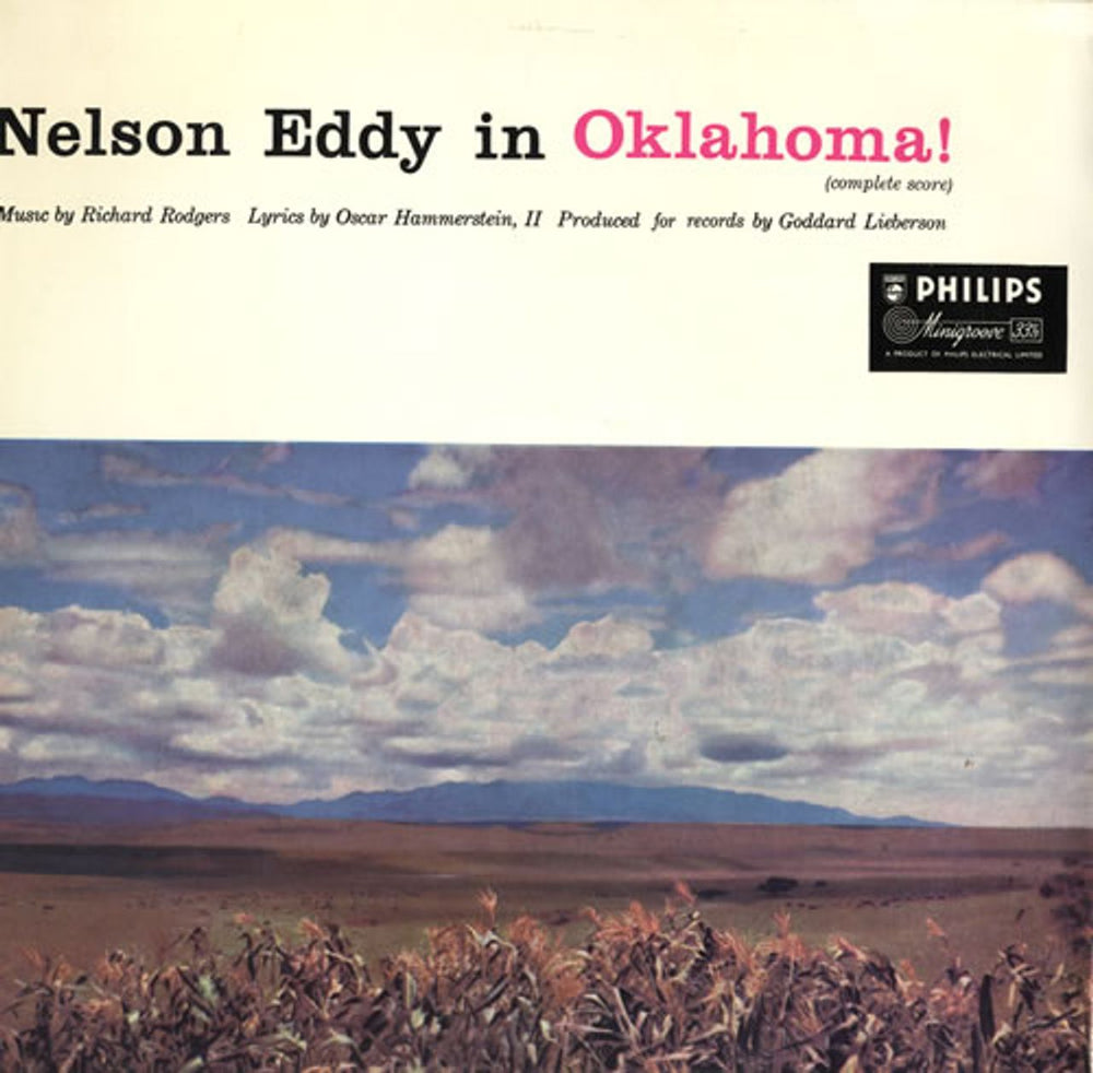 Nelson Eddy Oklahoma! UK vinyl LP album (LP record) BBL7114