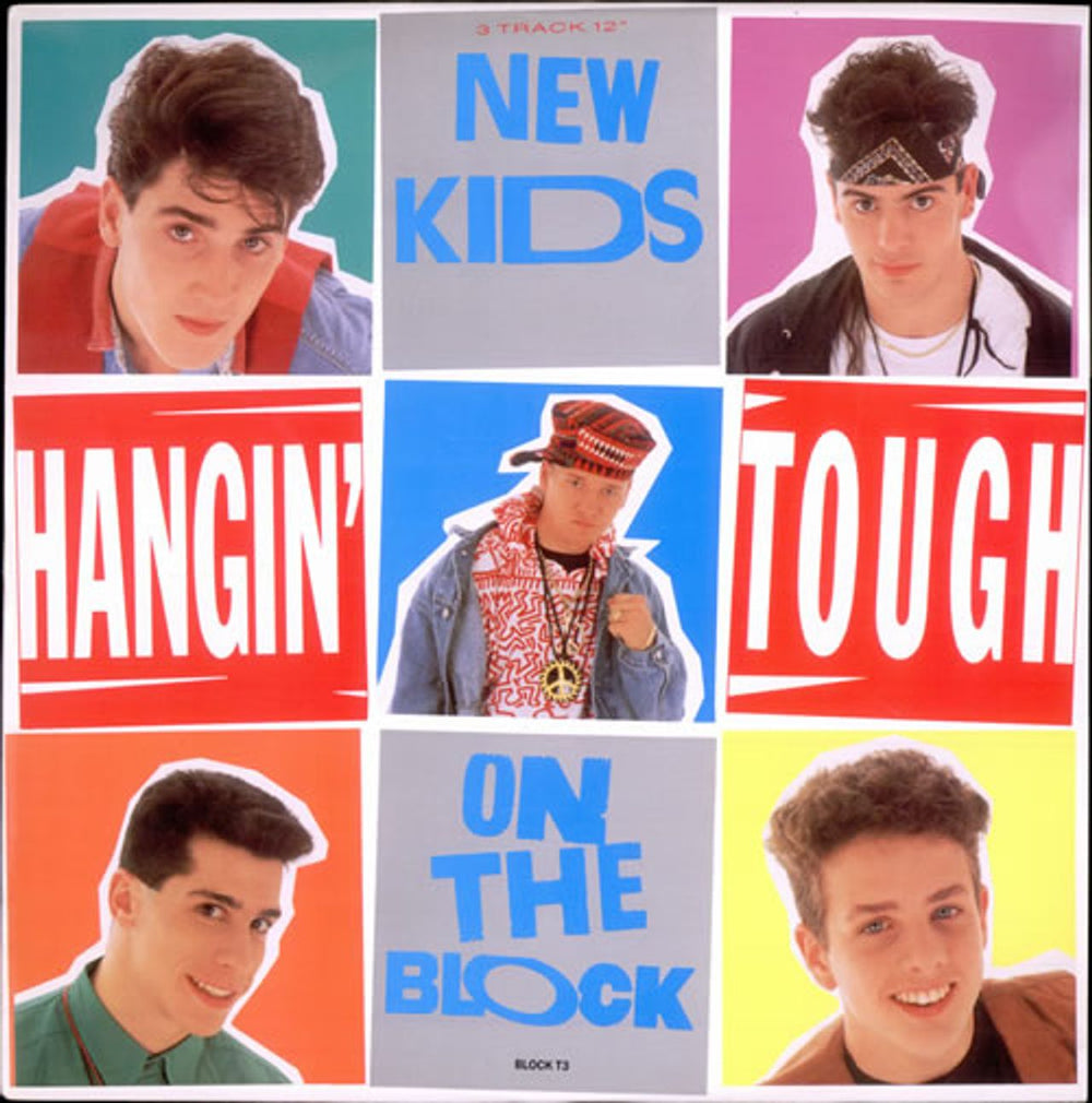 New Kids On The Block Hangin' Tough UK 12" vinyl single (12 inch record / Maxi-single) BLOCKT3