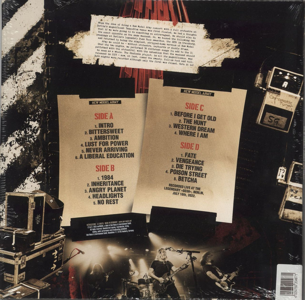 New Model Army Live SO36 - Sealed German 2-LP vinyl record set (Double LP Album) NMA2LLI868259