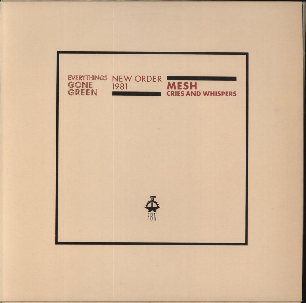 New Order Everythings Gone Green Belgian 12" vinyl single (12 inch record / Maxi-single)