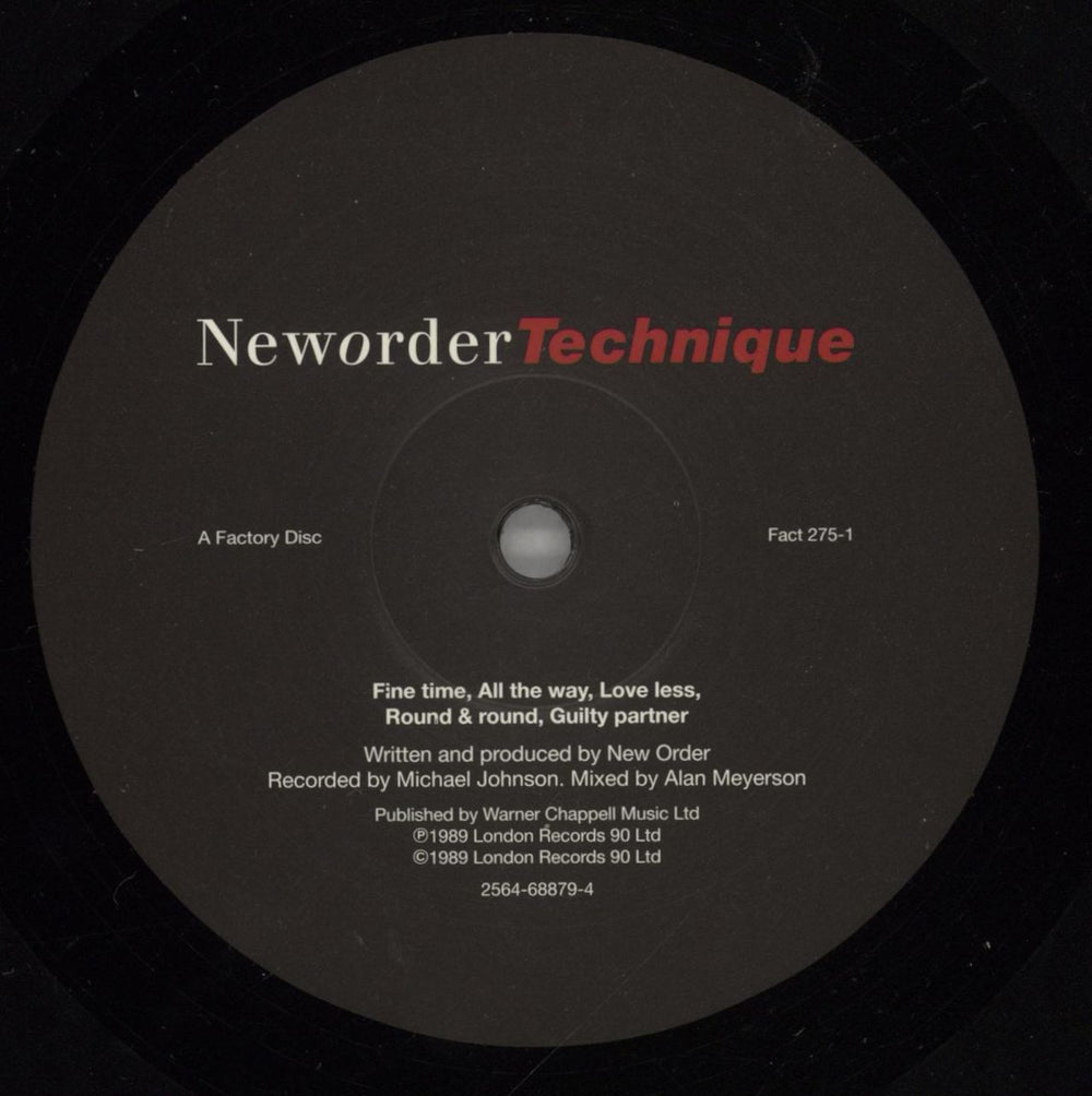 New Order Technique: Remastered - 180gm Vinyl UK vinyl LP album (LP record) NEWLPTE874343