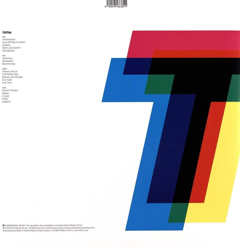 New Order Total: From Joy Division To New Order - 180 Gram - Sealed UK 2-LP vinyl record set (Double LP Album) NEW2LTO709140