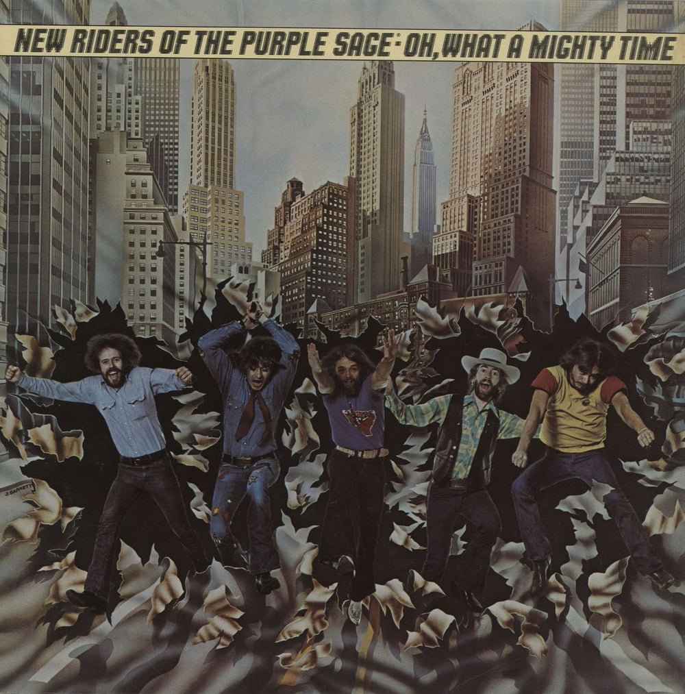 New Riders Of The Purple Sage Oh, What A Mighty Time UK vinyl LP album (LP record) CBS69182