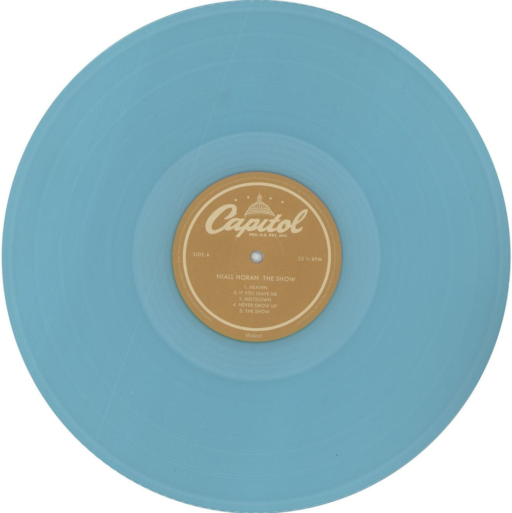 Niall Horan The Show - Blue Vinyl + Alternate Artwork UK vinyl LP album (LP record) 5JALPTH862096
