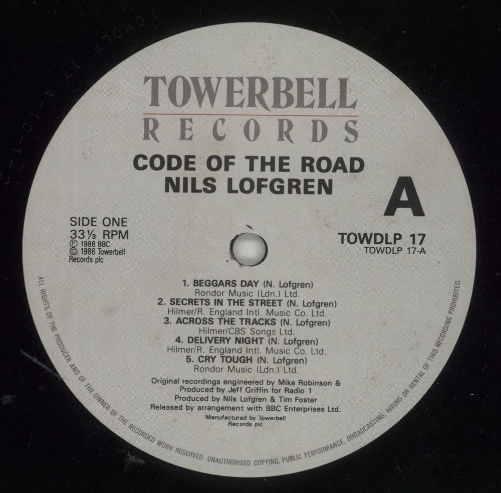 Nils Lofgren Code Of The Road - Store price sticker UK 2-LP vinyl record set (Double LP Album) NLS2LCO867797