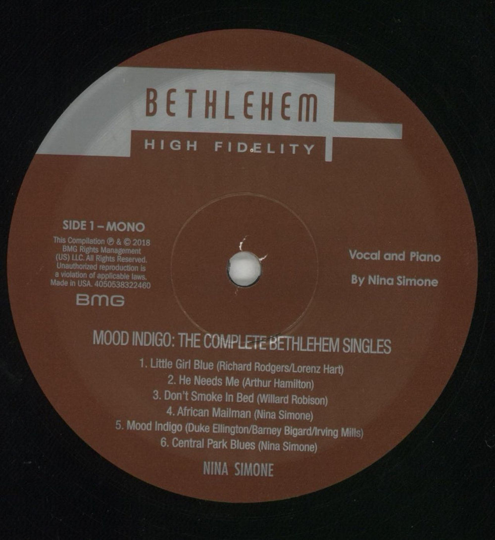 Nina Simone Mood Indigo: The Complete Bethlehem Singles + 7" US vinyl LP album (LP record) NNSLPMO850235