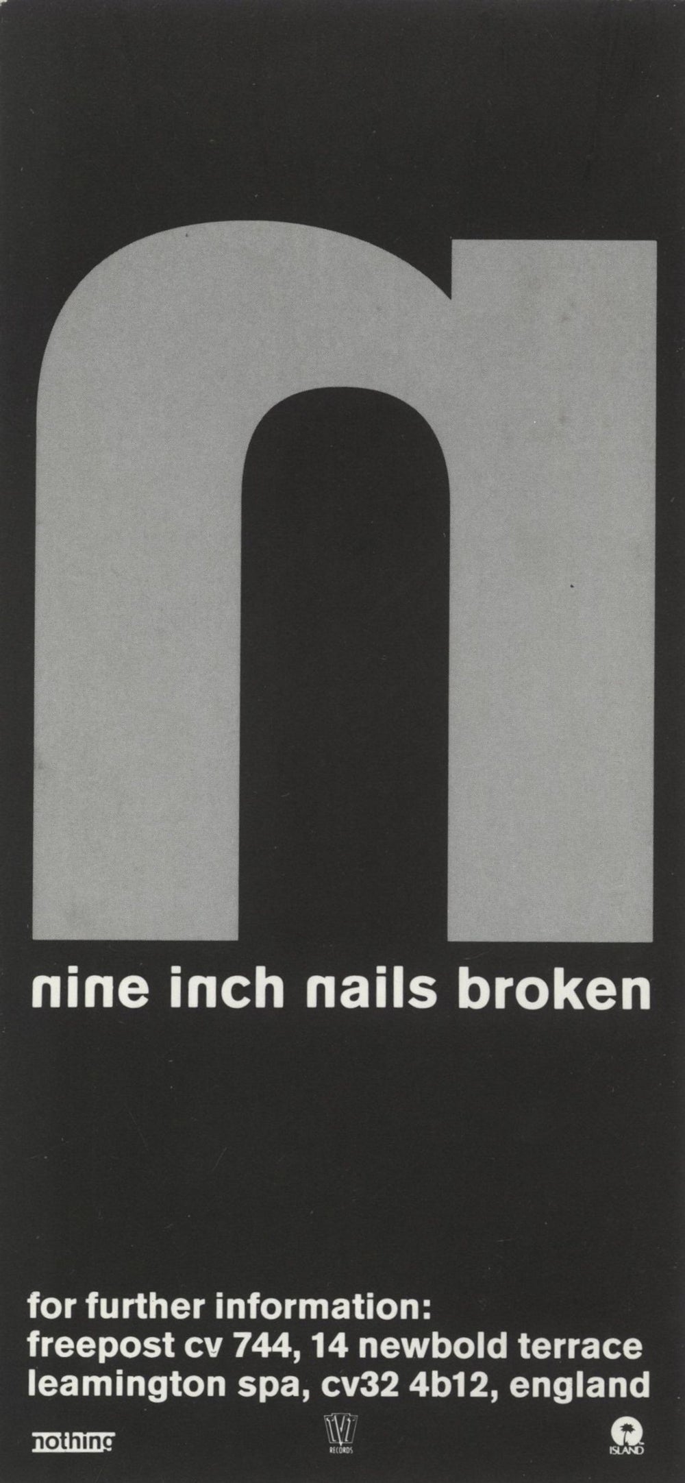 Nine Inch Nails Broken + 7" UK vinyl LP album (LP record) ILPM8004