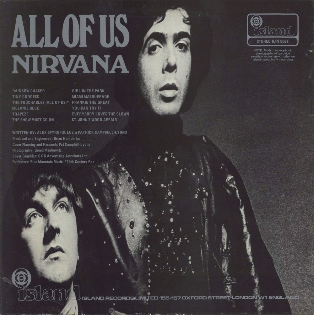 Nirvana (UK) All Of Us - 1st - Fully Laminated - EX UK vinyl LP album (LP record)