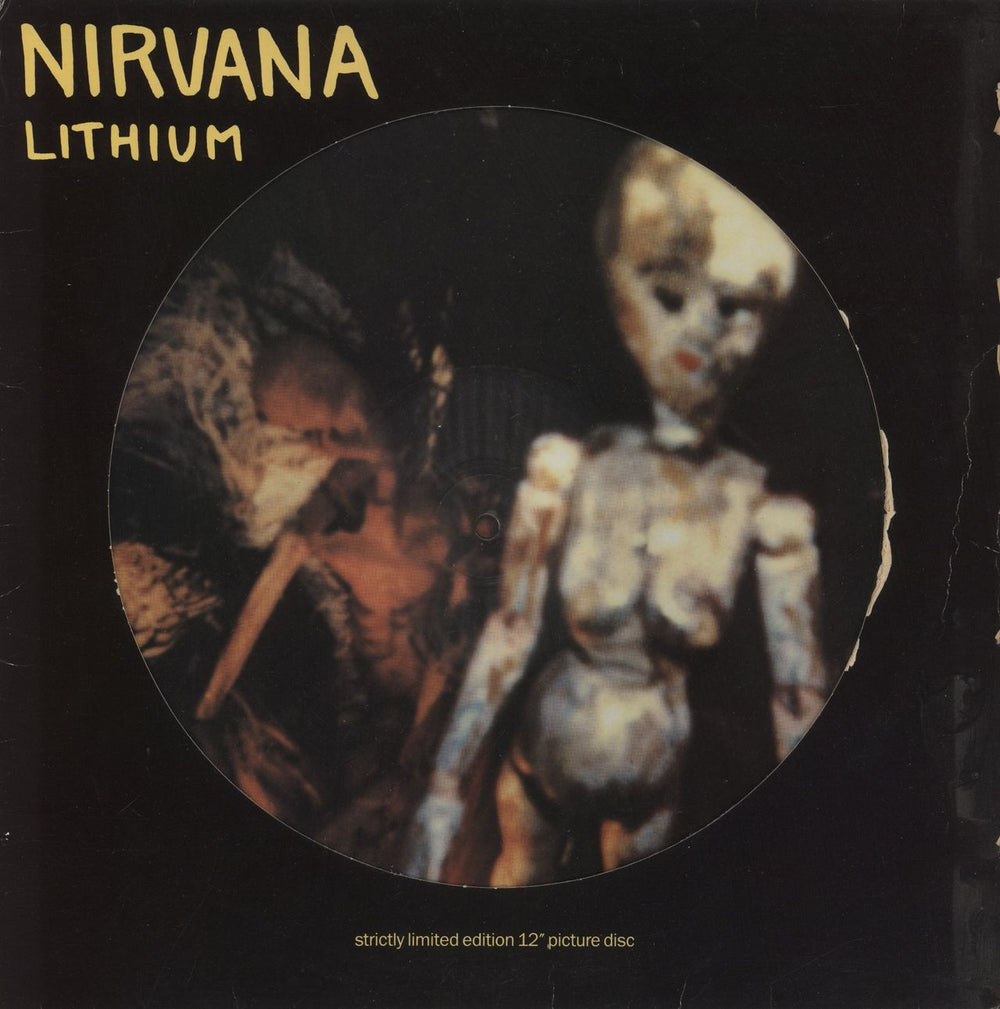 Nirvana (US) Lithium - VG UK 12" vinyl picture disc (12 inch picture record) DGCTP9