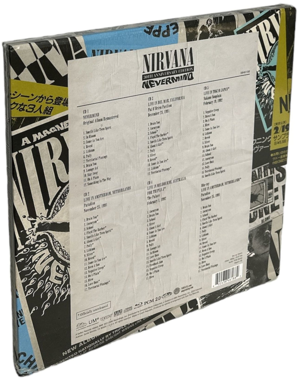 Nirvana (US) Nevermind - 30th Anniversary Super Deluxe 5CD/Blu-Ray UK CD Album Box Set 602438461882