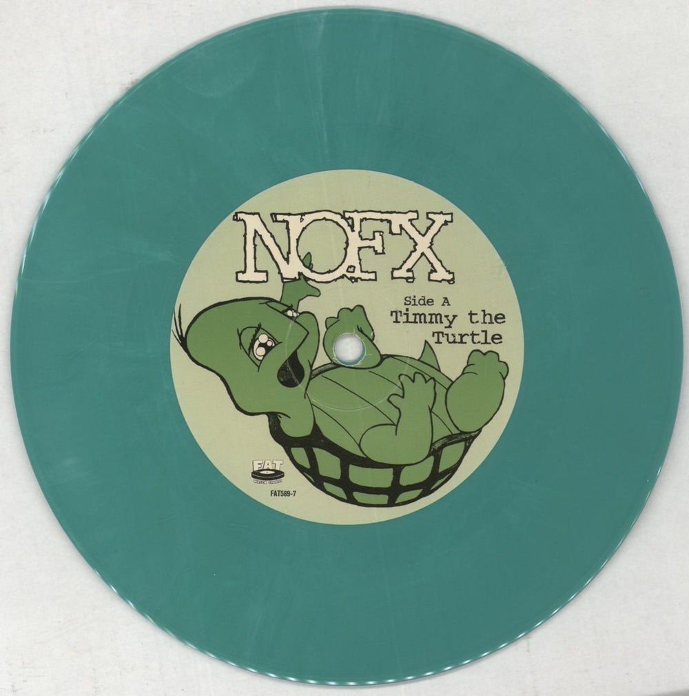 NoFX Timmy The Turtle - Green Vinyl US 7" vinyl single (7 inch record / 45) NFX07TI848974