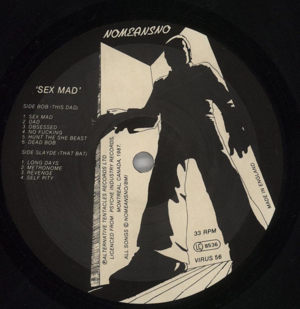 Nomeansno Sex Mad UK vinyl LP album (LP record) NOQLPSE859950