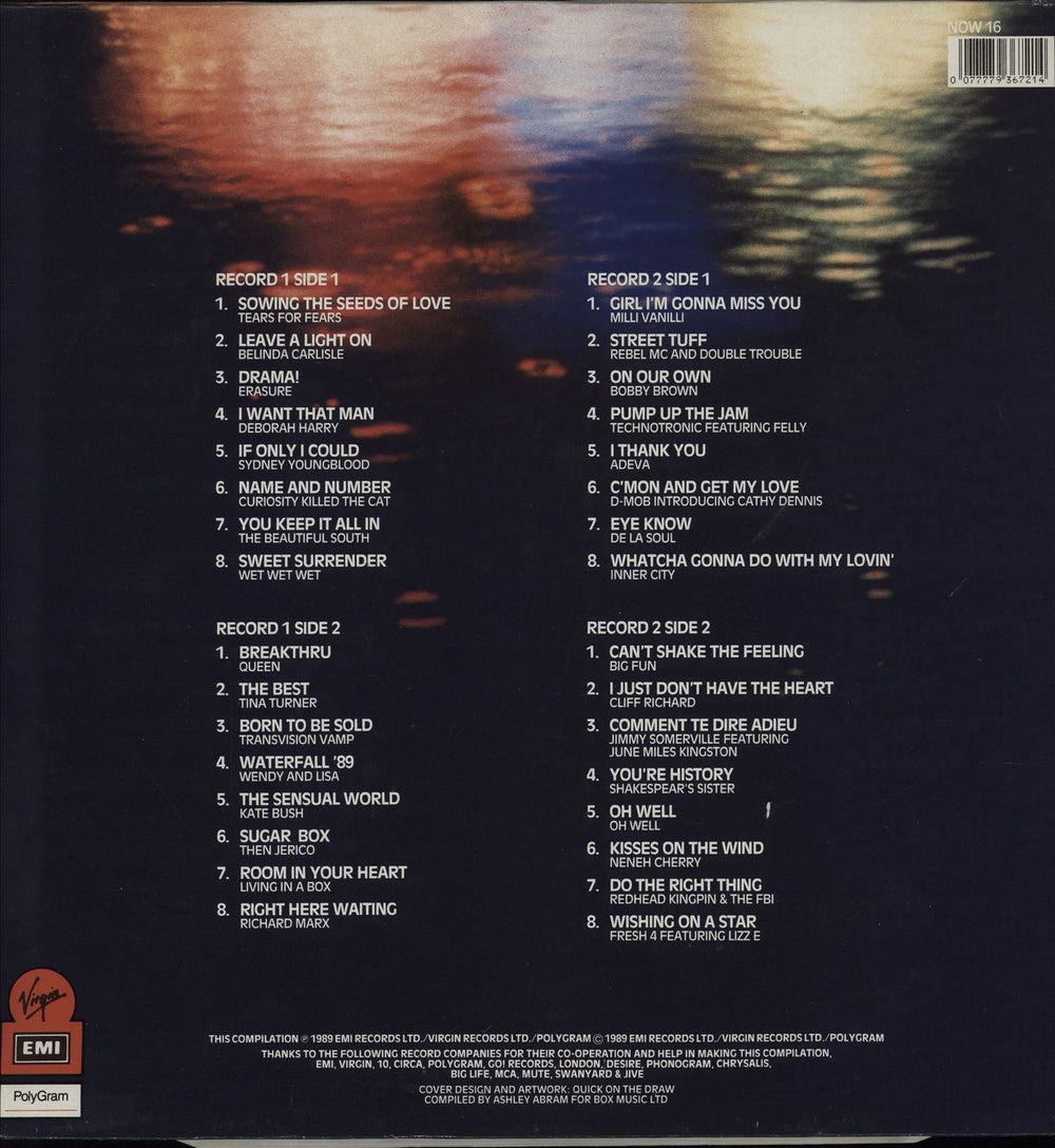 Now That's What I Call Music Now That's What I Call Music 16 - EX UK 2-LP vinyl record set (Double LP Album) 077779367214