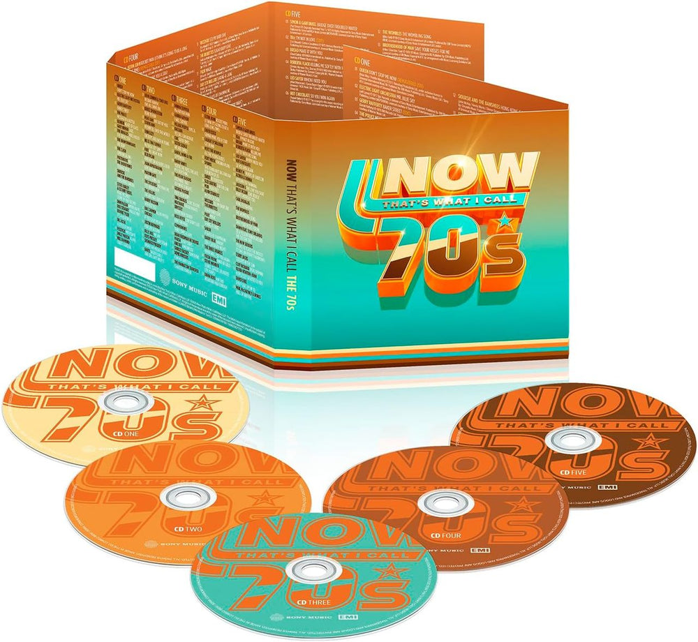 Now That's What I Call Music NOW That's What I Call The 70s - Sealed UK 5-CD album set CDNNNOW159