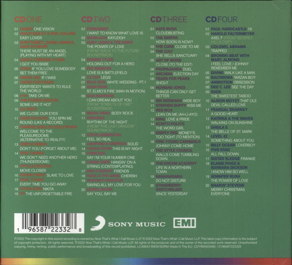 Now That's What I Call Music NOW Yearbook '85 - Deluxe Hardcover Edition UK 4-CD album set 196587223328