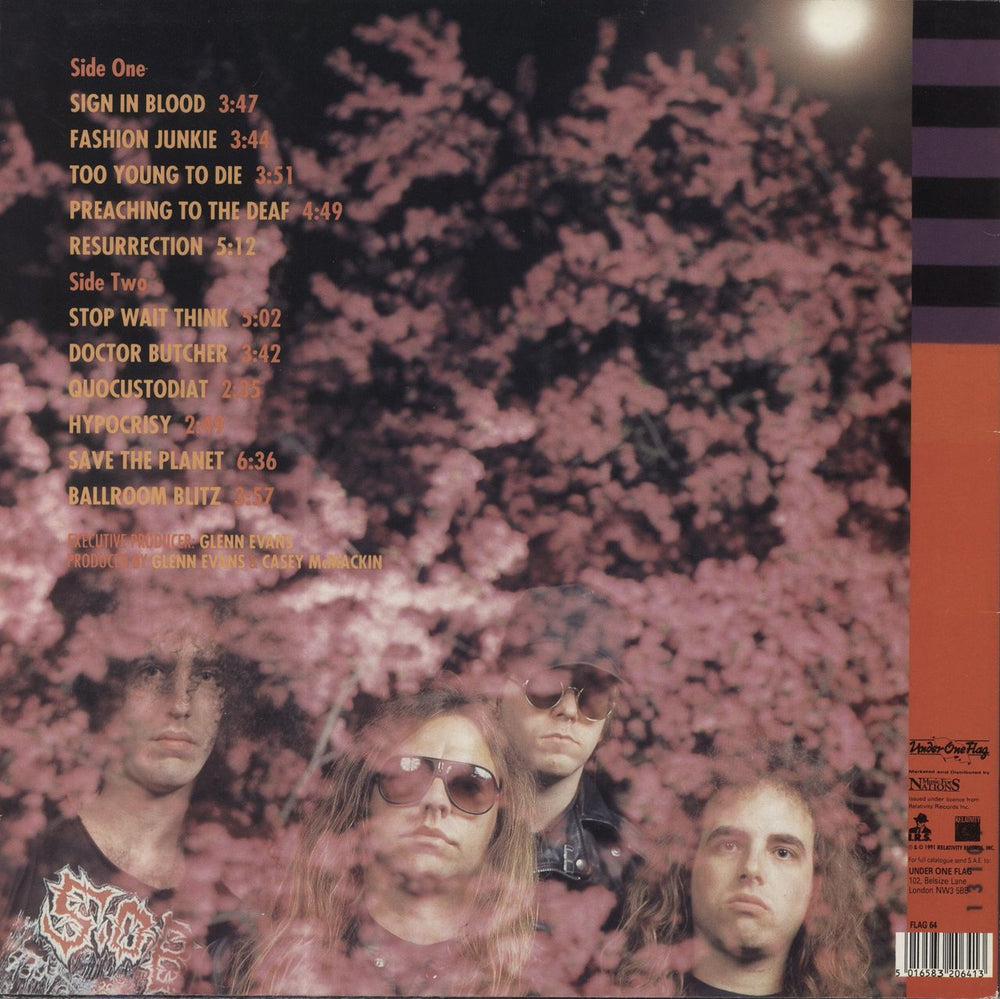 Nuclear Assault Out Of Order - EX UK vinyl LP album (LP record) 5016583206413