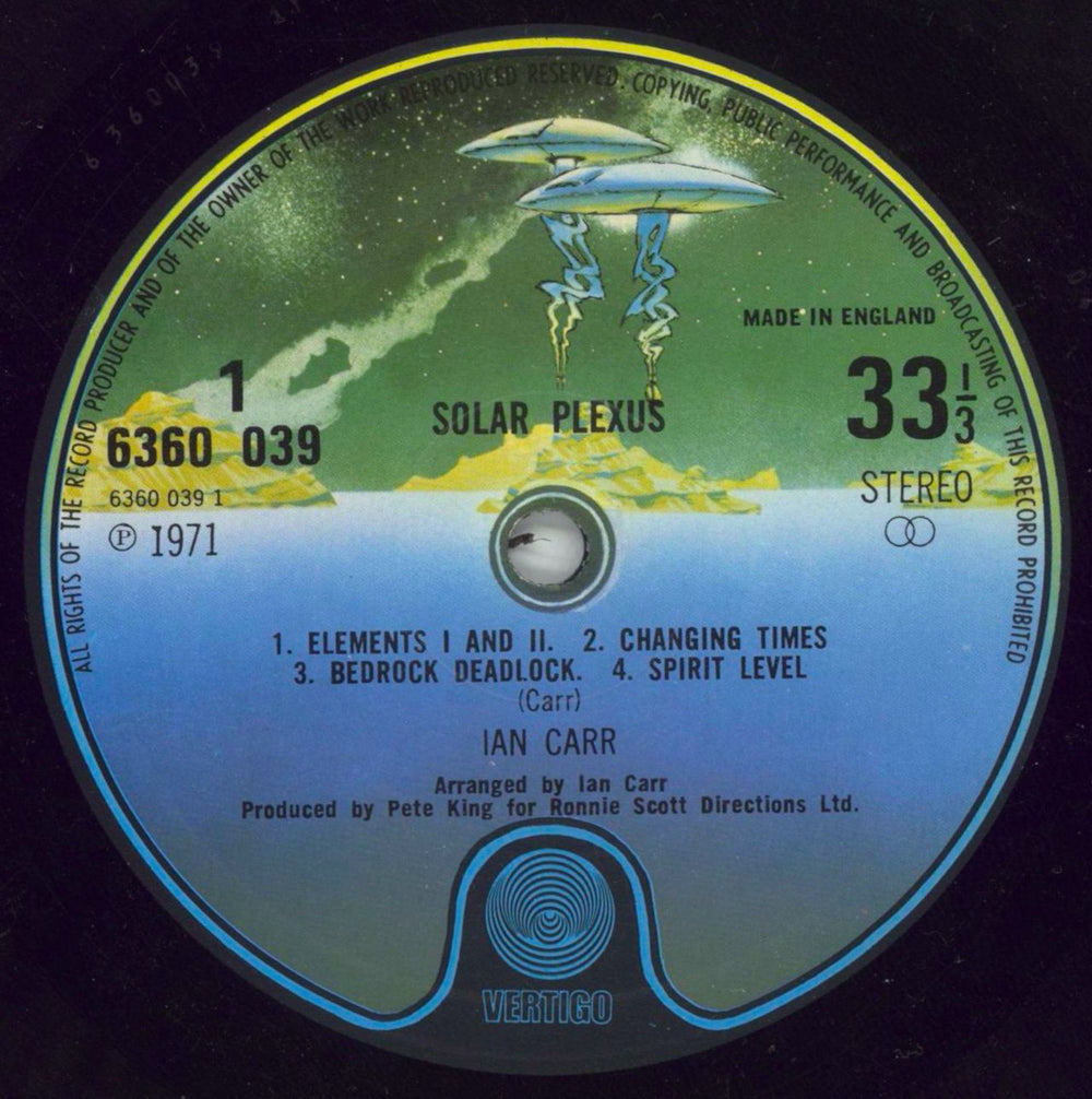 Nucleus Solar Plexus - 3rd UK vinyl LP album (LP record) NCULPSO722066