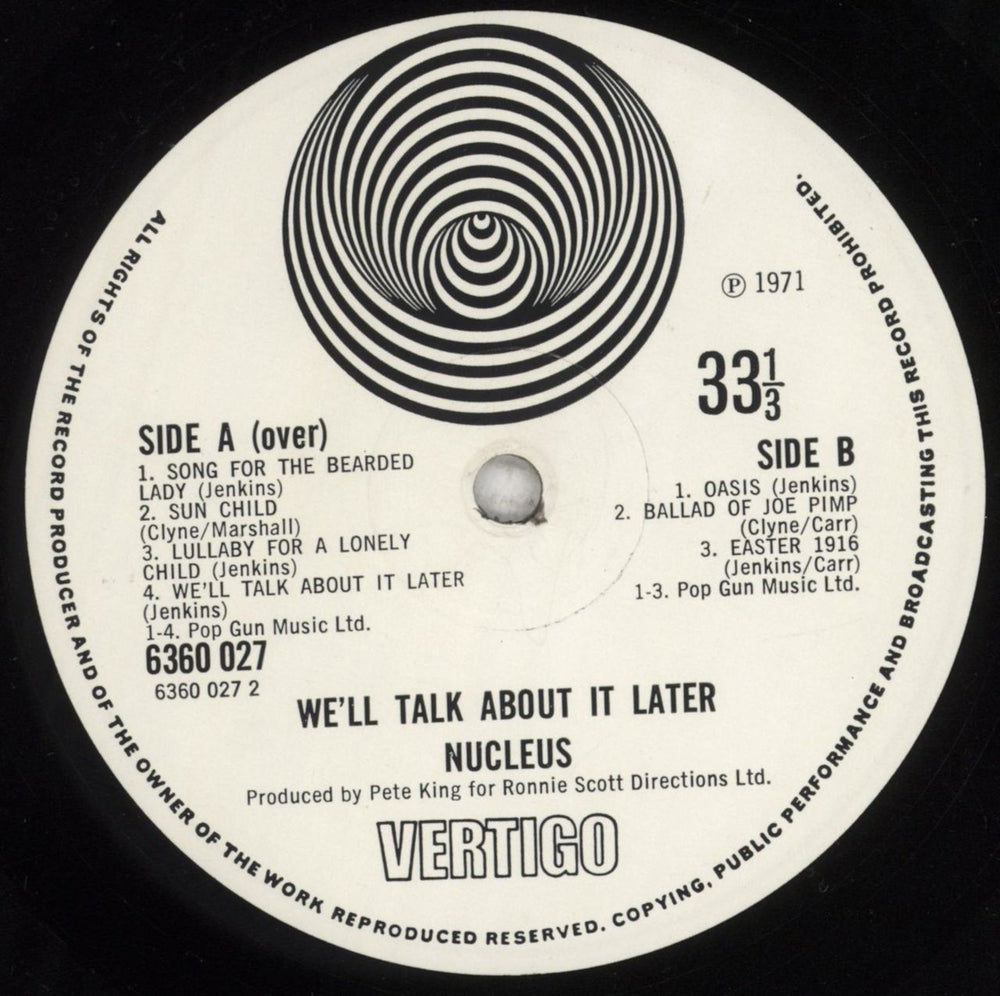 Nucleus We'll Talk About It Later - 1st - VG UK vinyl LP album (LP record) NCULPWE604142