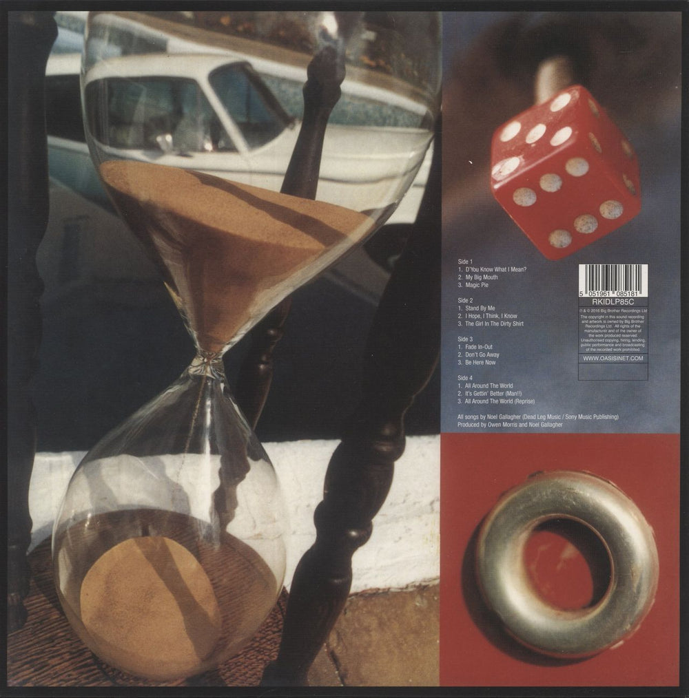 Oasis Be Here Now - Silver Vinyl 25th Anniversary - Autographed UK 2-LP vinyl record set (Double LP Album) 5051961085181