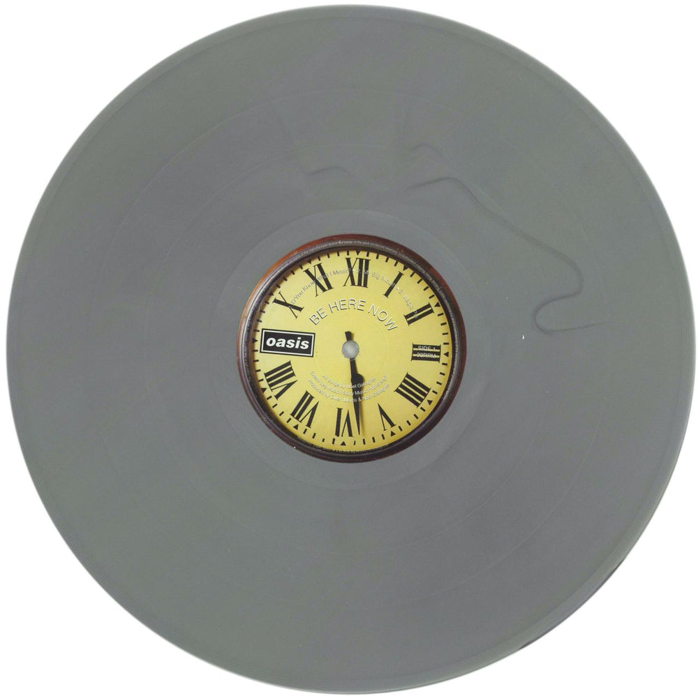 Oasis Be Here Now - Silver Vinyl 25th Anniversary - Autographed UK 2-LP vinyl record set (Double LP Album) OAS2LBE869373