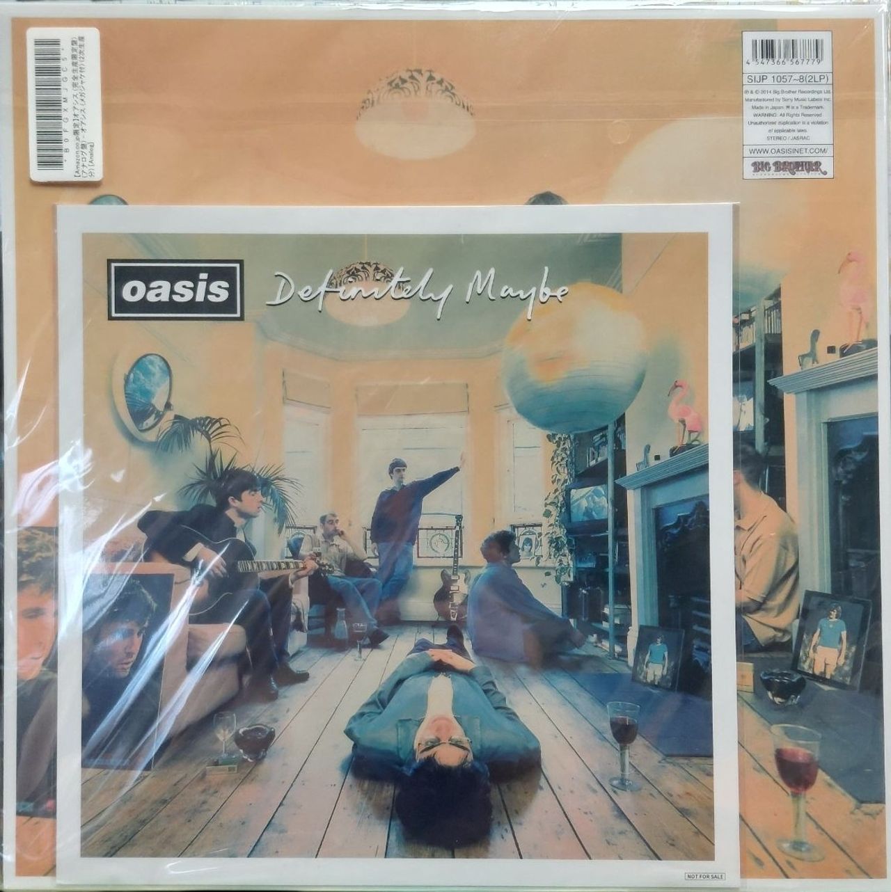 Oasis Definitely Maybe - Ivory Vinyl - Live '25 Obi + Print