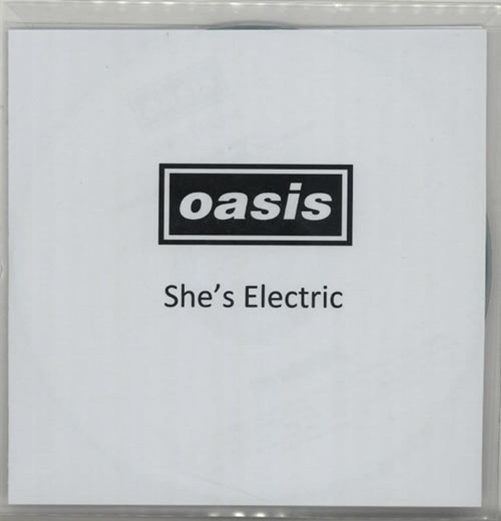 Oasis She's Electric UK Promo CD-R acetate CD-R