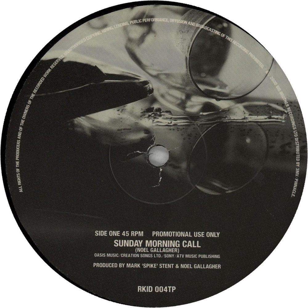 Oasis Sunday Morning Call UK Promo 12" vinyl single (12 inch record / Maxi-single) OAS12SU167953