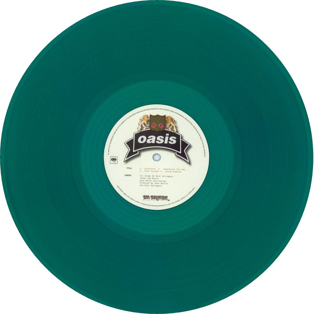 Oasis The Masterplan - Green Vinyl - Live '25 Obi Japanese 2-LP