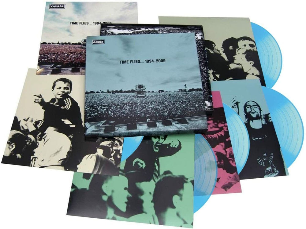 Oasis Time Flies 1994-2009 - Sky Blue Vinyl 5LP Box Set 