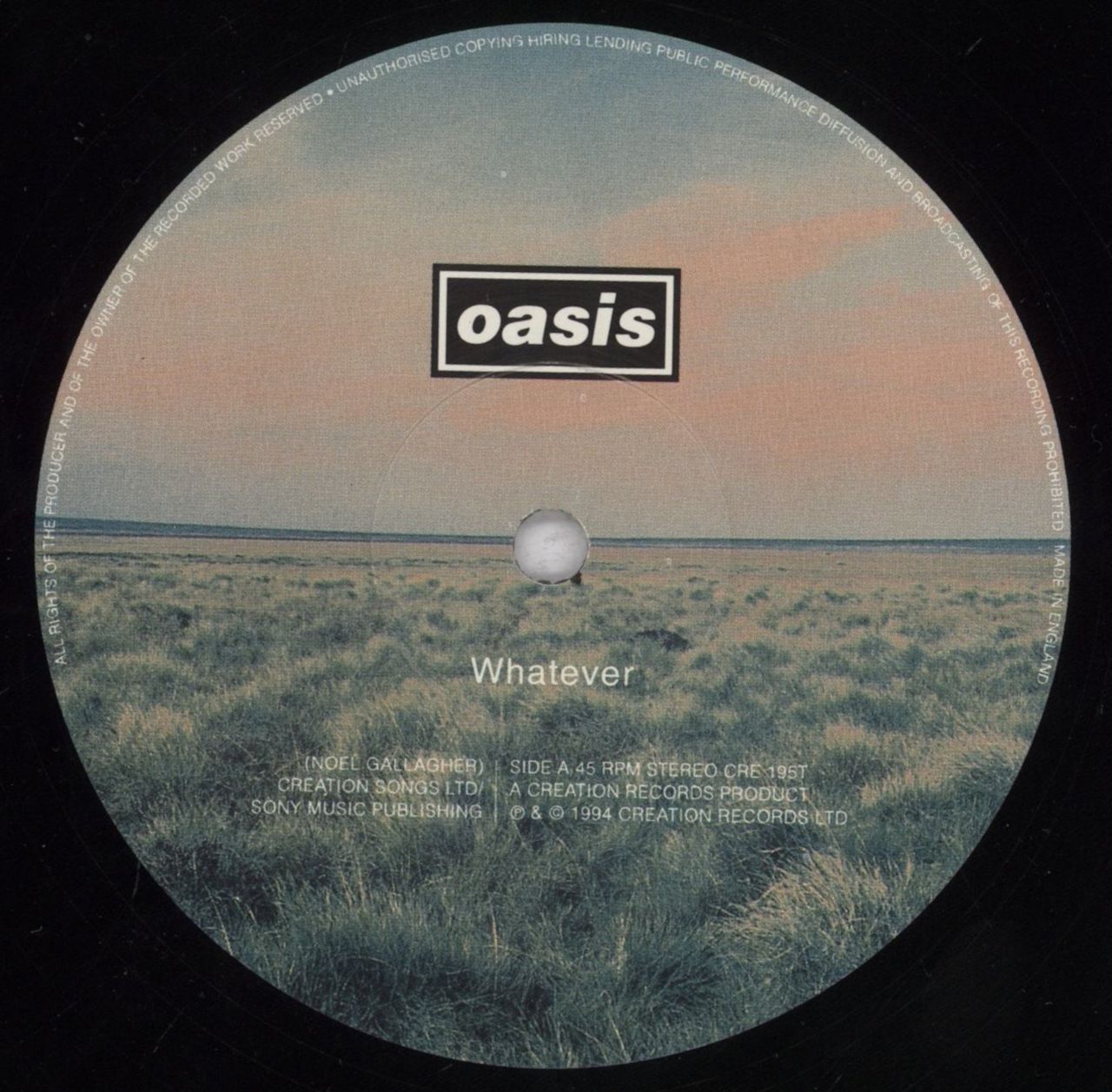 Oasis Whatever + Print - EX UK 12