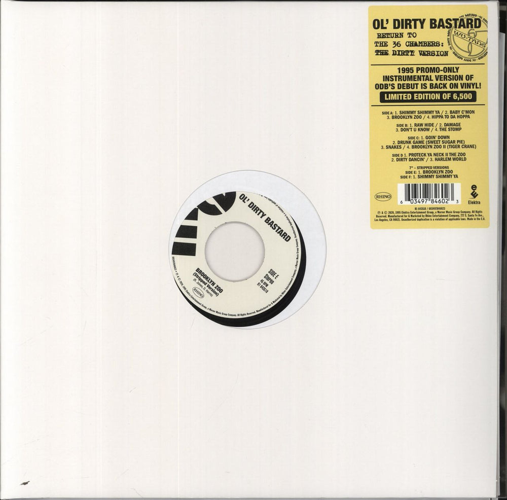 Ol Dirty Bastard Return To The 36 Chambers: The Dirty Version Instrumental - BFRSD + 7" US 2-LP vinyl record set (Double LP Album) R1643518