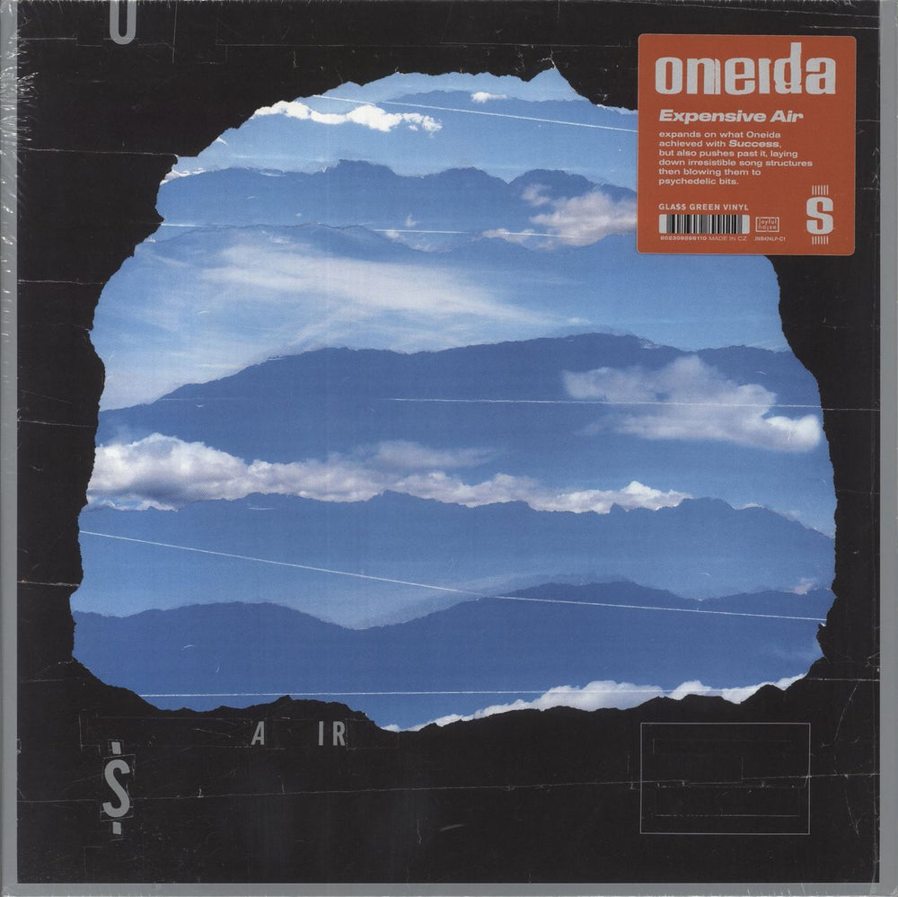 Oneida Expensive Air - Glass Green Vinyl US vinyl LP album (LP record) JNR474LP-C1