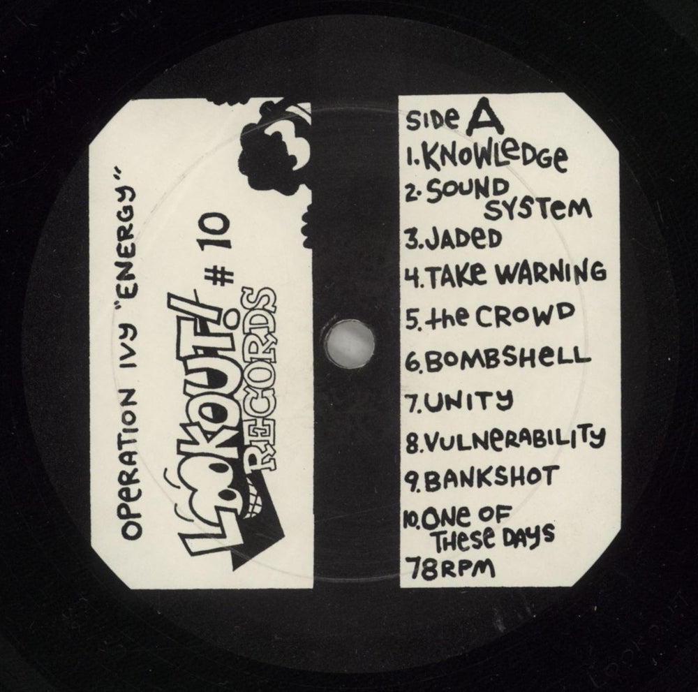 Operation Ivy Energy - 2nd - Open Shrink - EX US vinyl LP album (LP record) OIELPEN879219