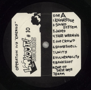 Operation Ivy Energy - 2nd - Open Shrink - EX US vinyl LP album (LP record) OIELPEN879219