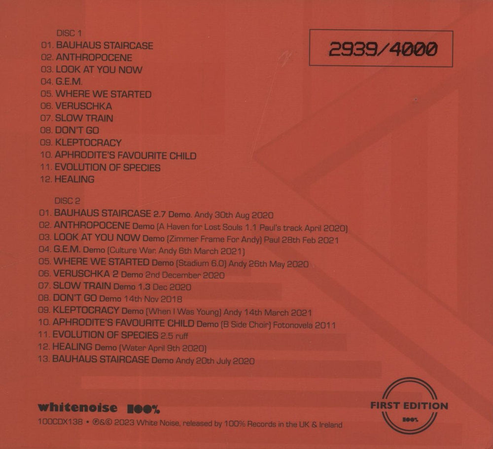 Orchestral Manoeuvres In The Dark Bauhaus Staircase: Numbered Deluxe Edition UK 2 CD album set (Double CD)