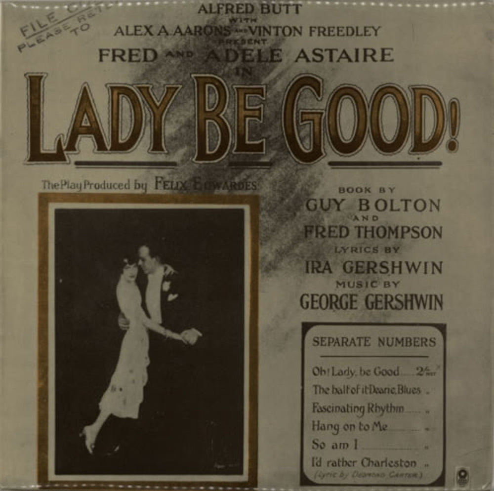 Original Cast Recording Lady Be Good UK vinyl LP album (LP record) SH124
