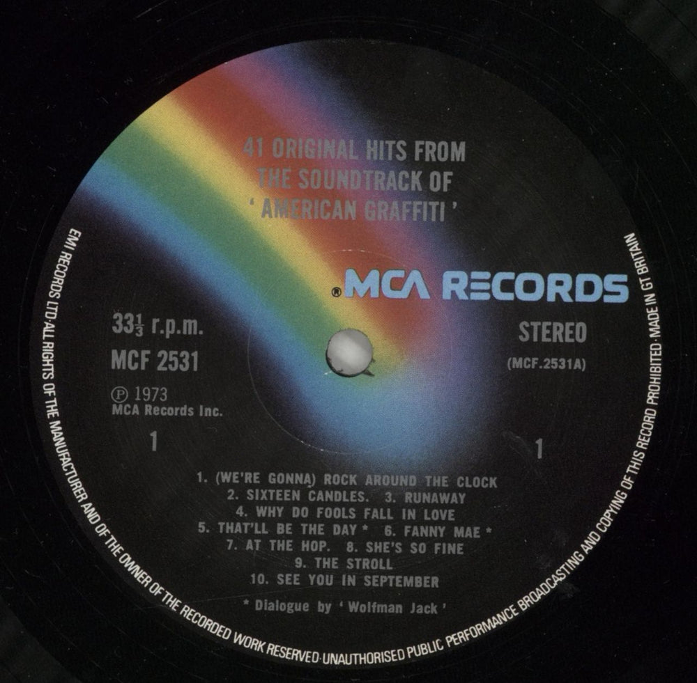 Original Soundtrack American Graffiti UK 2-LP vinyl record set (Double LP Album) OST2LAM496583