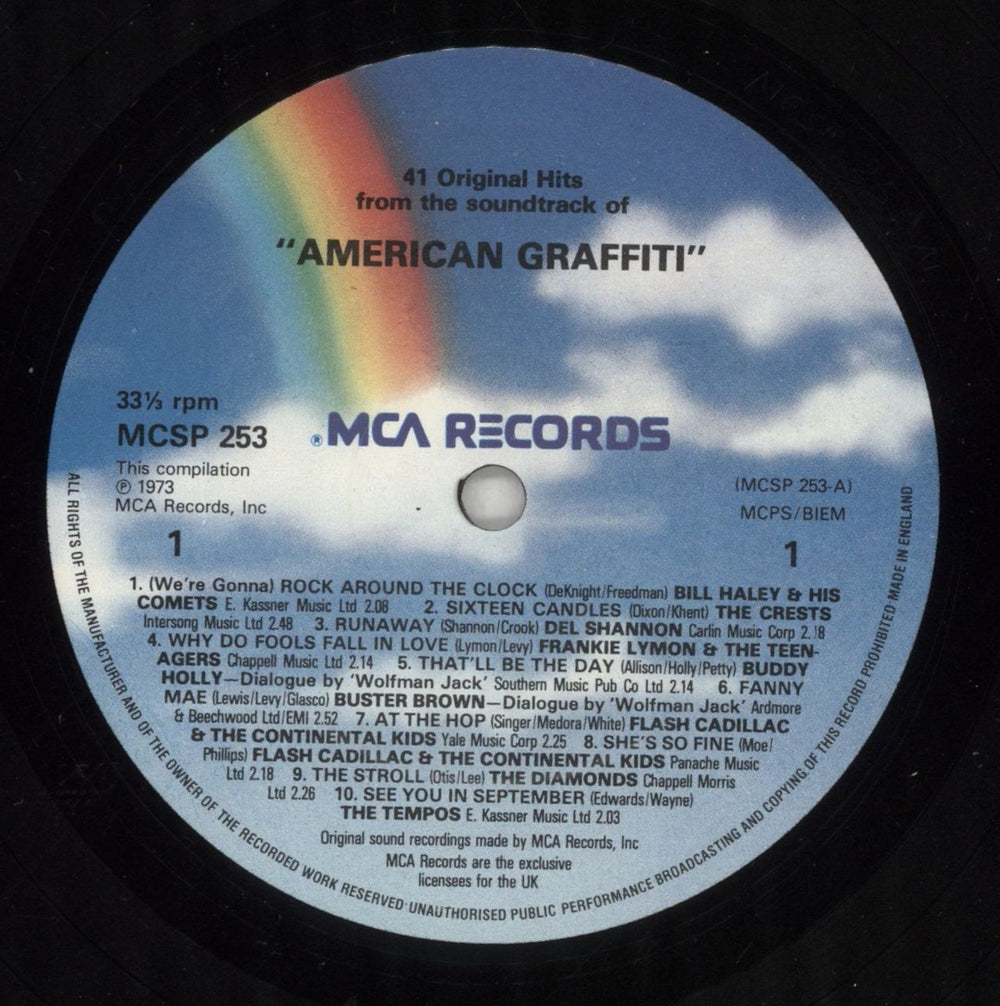 Original Soundtrack American Graffiti UK 2-LP vinyl record set (Double LP Album) OST2LAM864847