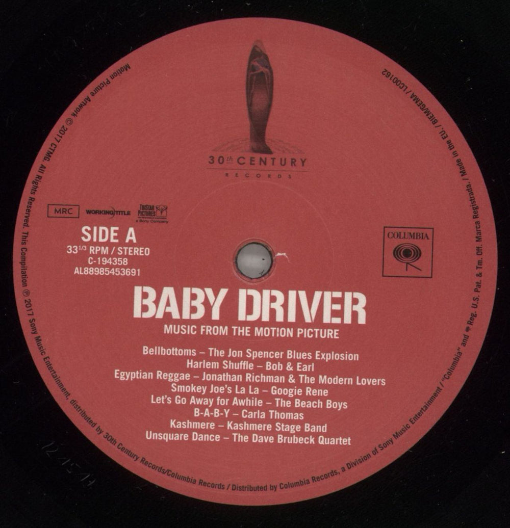 Original Soundtrack Baby Driver UK 2-LP vinyl record set (Double LP Album) OST2LBA739350