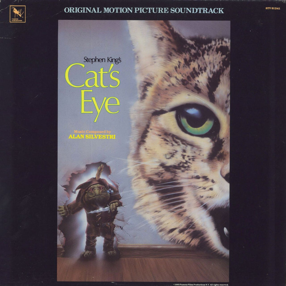 Original Soundtrack Cat's Eye US vinyl LP album (LP record) STV81241